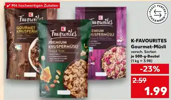 Kaufland DE K FAVOURITES Gourmet Müsli aanbieding