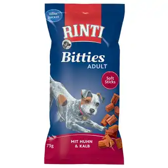 Zooplus RINTI Bitties Adult - 75 g Kip & Kalf aanbieding
