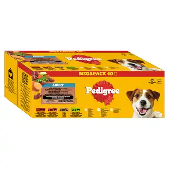 Zooplus 40x100g Pedigree vershoudzakjes gemengde selectie in saus (4 soorten) nat hondenvoer aanbieding