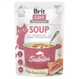 Zooplus 30x75g Brit Care soep voor katten zalm hondenvoer nat aanbieding