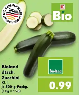 Kaufland DE Bioland dtsch. Zucchini aanbieding