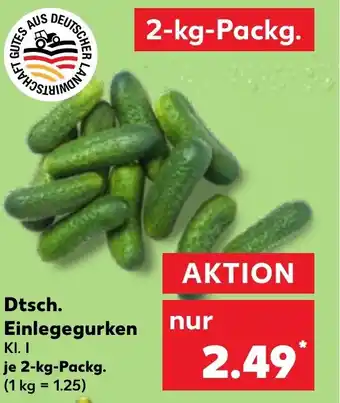 Kaufland DE Dtsch. Einlegegurken aanbieding