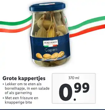 Lidl Grote kappertjes 370ml aanbieding