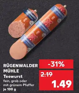 Kaufland DE Rügenwalder mühle teewurst aanbieding
