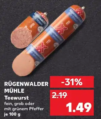 Kaufland DE Rügenwalder mühle teewurst aanbieding