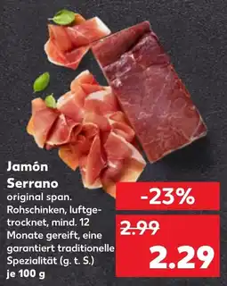 Kaufland DE Jamón Serrano aanbieding