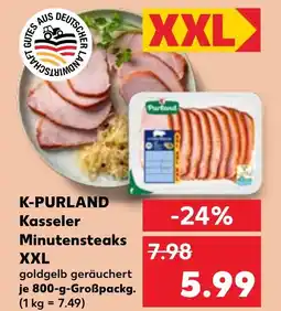 Kaufland DE K PURLAND Kasseler Minutensteaks XXL aanbieding
