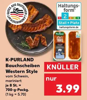 Kaufland DE K PURLAND Bauchscheiben Western Style aanbieding