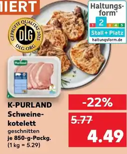 Kaufland DE K PURLAND Schweine kotelett aanbieding