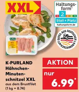 Kaufland DE K-PURLAND Hähnchen- Minuten schnitzel XXL aanbieding
