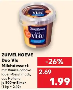 Kaufland DE Zuivelhoeve Duo Vla Milchdessert aanbieding