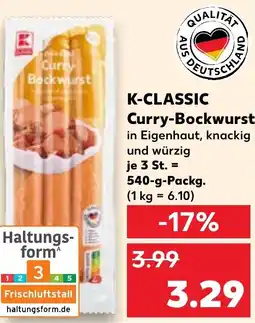 Kaufland DE K-CLASSIC Curry Bockwurst aanbieding