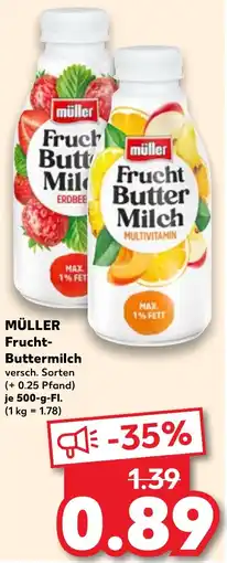 Kaufland DE Müller Frucht Buttermilch aanbieding