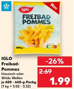 Kaufland DE IGLO Freibad Pommes aanbieding