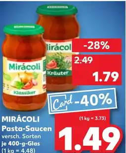 Kaufland DE Miracoli Pasta Saucen aanbieding