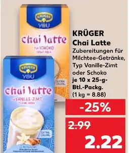Kaufland DE KRÜGER chai latte aanbieding