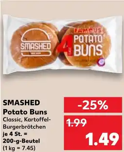 Kaufland DE SMASHED Potato Buns Classic, Kartoffel Burgerbrötchen aanbieding
