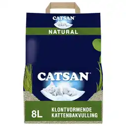 Pets Place Catsan Natural - Kattenbakvulling - 8 l aanbieding
