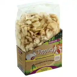 Pets Place Esve Topping Banaanschijfjes Konijn En Knaagdier - Knaagdiersnack - 180 g aanbieding