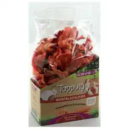 Pets Place Esve Topping Wortelschijfjes - Knaagdiersnack - 125 g aanbieding