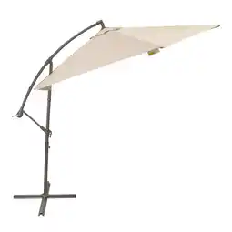 Van Cranenbroek Zweefparasol Segni grijs/zand 3 meter aanbieding