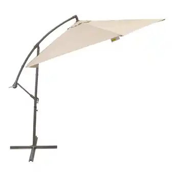 Van Cranenbroek Zweefparasol Segni grijs/zand 3 meter aanbieding