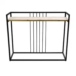Van Cranenbroek Rek deco metaal zwart 90x26x150 cm aanbieding