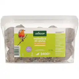 Welkoop Welkoop - Vetbollen - zonder netje - Tuinvogelvoer - Insecten - 30 stuks aanbieding