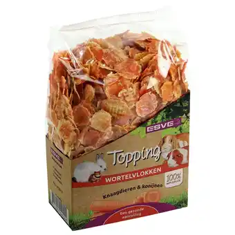 Pets Place Esve Topping Wortelvlokken - Knaagdiersnack - 150 g aanbieding