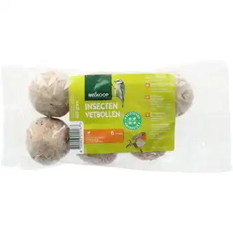 Welkoop Welkoop Vetbollen met insecten zonder netje - Tuinvogelvoer - 6 stuks aanbieding