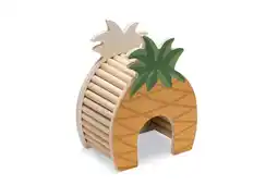 Welkoop Beeztees Hamsterhuis Ananas - Knaagdierspeelgoed - 13,5x9x18 cm aanbieding