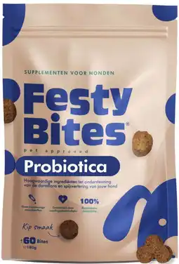 Welkoop FestyBites - Probiotica met Kip - Spijsvertering en darmflora Hond - 180 gram aanbieding