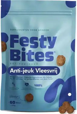 Welkoop FestyBites Anti-Jeuk - met Insectenmeel - Probiotica Hond - 180 gram aanbieding
