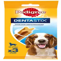 Pets Place Pedigree Dentastix - Hondensnacks - Denta 3 stuks Medium aanbieding