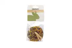 Welkoop Beeztees Hooi donut - Knaagdiersnack - Roos - Goudbloem - 65 gram aanbieding