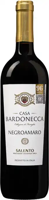 Wijnvoordeel Casa Bardonecca Negroamaro aanbieding