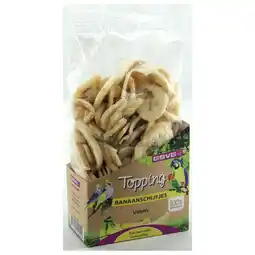 Pets Place Esve Topping Banaanschijfjes Vogel - Vogelsnack - 180 g aanbieding