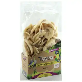 Pets Place Esve Topping Banaanschijfjes Vogel - Vogelsnack - 180 g aanbieding