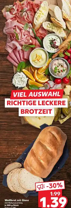 Kaufland DE Weißbrot mit Glanz aanbieding