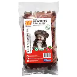 Pets Place Bf 3 In 1 Koekjes - Hondensnacks - Cranberry 200 g Mini aanbieding