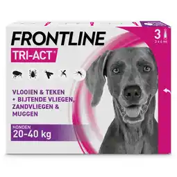 Pets Place Frontline Frontline Tri-Act L - Apotheek - 4 ml 3 pip 20-40 Kg L aanbieding