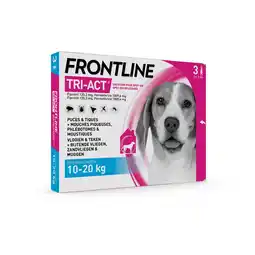 Pets Place Frontline Frontline Tri-Act M - Apotheek - 2 ml 3 pip 10-20 Kg M aanbieding