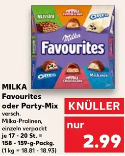 Kaufland DE Milka Favourites oder Party Mix aanbieding