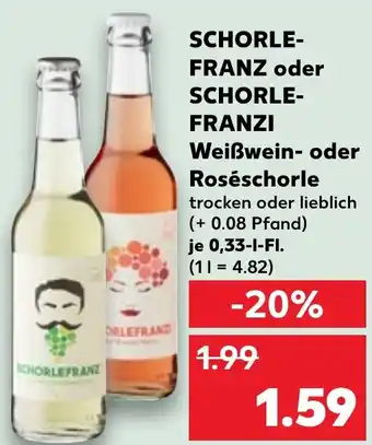Kaufland DE Schorle franz oder schorle franzi aanbieding