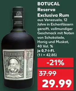Kaufland DE BOTUCAL Reserva Exclusiva Rum aanbieding