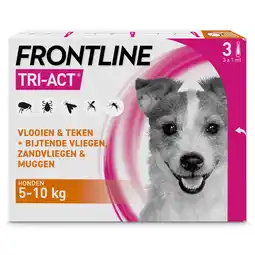 Pets Place Frontline Frontline Tri-Act S - Apotheek - 1 ml 3 pip 5-10 Kg S aanbieding