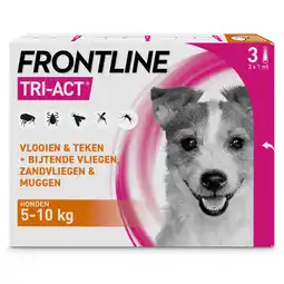 Pets Place Frontline Frontline Tri-Act S - Apotheek - 1 ml 3 pip 5-10 Kg S aanbieding
