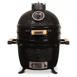 Pets Place Patton Premium Kamado 15 Table Black - Grill - Barbecue - Ø 34 cm Zwart aanbieding