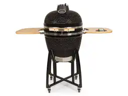 Pets Place Patton Premium Kamado 21 Black - Grill - Barbecue - Ø 47 cm Zwart Zilver aanbieding