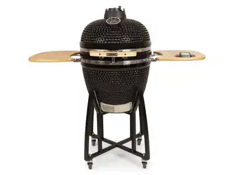 Pets Place Patton Premium Kamado 21 Black - Grill - Barbecue - Ø 47 cm Zwart Zilver aanbieding